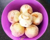 A picture of step 11 of Rava Ladoo.
