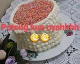 Foto langkah ke 4 dari resep Rainbow cake kukus.