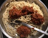 A picture of step 3 of Vegetarian Spaghetti Bolognese.