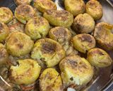 Foto do passo 5 de Bacalhau gratinado com batatas ao murro