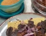 A picture of step 3 of Tostadas with Black Beans Fried in Pork Lard.