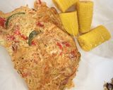 A picture of step 4 of Veggies omelette.