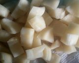 A picture of step 2 of Cassava chips.