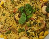 A picture of step 12 of Haryali Fusion Pulao.