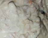 A picture of step 2 of Penne with Cream and Salmon.