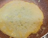 Foto del paso 4 de la receta Tortilla de jamón y queso con membrillo en tortita