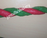 A picture of step 7 of Colourful twisted cookies.