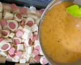 Foto langkah ke 6 dari resep Schotel Roti Tawar Sosis Mozzarella 🧀.