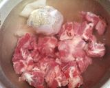 A picture of step 3 of Mutton pulao biryani.