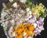 A picture of step 1 of Paneer bhurji orScrambled cottage cheese.