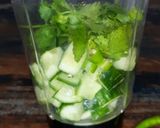 A picture of step 1 of Spicy Cucumber Buttermilk Cooler.
