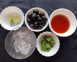 A picture of step 1 of Jamun(Blackberry)Red wine Shot.