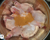 Foto del paso 6 de la receta: Pollo "entalcado" con papas rústicas