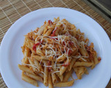 Foto del paso 6 de la receta: Macarrones con tomate, pimiento y huevo