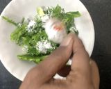 A picture of step 1 of Karela chilika paratha.