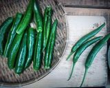 Hình bước làm 1 của món Ớt sừng nhồi chả cá