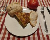 Foto del paso 14 de la receta: Tortilla de patatas con filetes pechugas asadas
