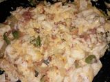 Makaroni telur sosis kornet