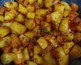 A picture of step 4 of Batata Nu Shaak (Gujarati Style Potato Sabzi).