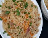 A picture of step 6 of Carrot rice.