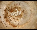 A picture of step 2 of Lentil veg dalia/porridge.