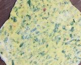 A picture of step 2 of Palak paratha.