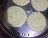A picture of step 3 of Green peas emoji idli.
