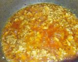 A picture of step 4 of Capsicum with chicken mince.