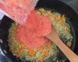 A picture of step 2 of Tomato Fish Stew.
