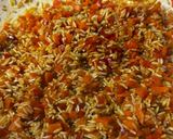 Foto del paso 4 de la receta: Paella/Arroz integral con camarones y pollo