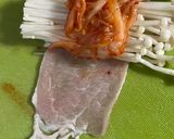 泡菜豬肉金針菇的食譜步驟2照片