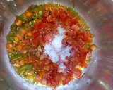 A picture of step 8 of Soft chapati served with beans.
