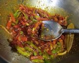 A picture of step 5 of Moong pulav.