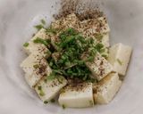 A picture of step 1 of Paneer Afghani.