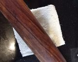 A picture of step 3 of Nutella French toast.