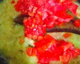 A picture of step 4 of Matar masala.