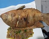 A picture of step 5 of Crispy fried fish with sauce.