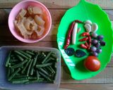 Foto langkah ke 1 dari resep Kacang Panjang Bumbu Tumbuk.