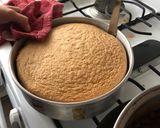 A picture of step 12 of Tres Leches Cake ❤️.