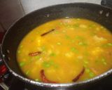 A picture of step 3 of Aloo Matar Ki Sabji without onion garlic.