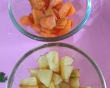 A picture of step 2 of Navratna Pulao.