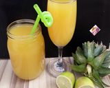 A picture of step 4 of Pineapple Ginger and Lemon Juice.