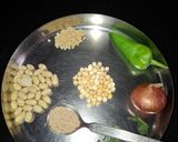 A picture of step 1 of Fried curd Rice.