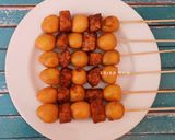 Foto langkah ke 4 dari resep Sate Telur Puyuh & Tempe.