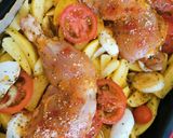 Csirkecomb, vele sült burgonyával🥔🍗 recept fázis 2 fotója