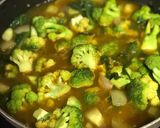 A picture of step 5 of Cream of Broccoli Spinach and Walnut Soup.