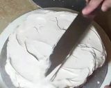 A picture of step 4 of Pizza theme cake (mix flavor).