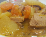 Foto del paso 8 de la receta: Estofado de solomillo de cerdo con patatas y calabaza