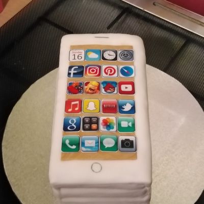 I Phone Cake Decoration Idea Recipe by Vicky@Jacks Free-From