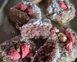 Une image de l'étape 7 de Amaretti aux framboises.